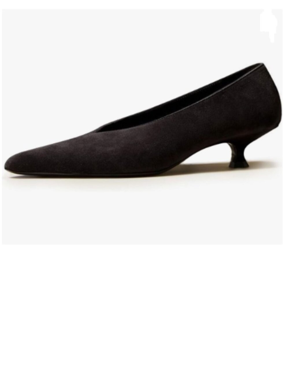 miss left Black Pumps Kitten Heels Closed Pointed Toe Office Professional Shoes